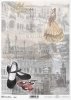 Sevilla, kobieta, kobiety, moda, suknia, kastaniety, but, architektura miast, zabytek, zabytki, retro, Hiszpania, autorka grafiki Magda Stanczew, R928, woman, women, fashion, dress, castanets, shoe, city architecture, monument, Spain, Frau, Frauen, Mode, 